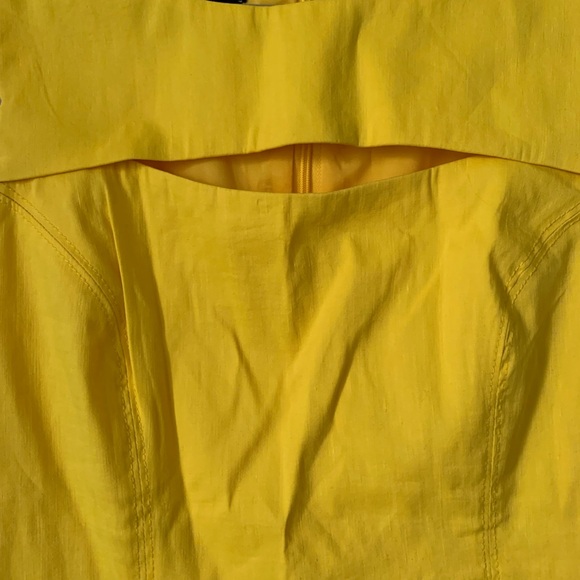 Bebe Yellow Ruffled Mini Dress - Picture 4 of 6